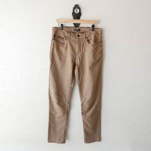 Banana Republic 32x34 Slim Fit Khaki Stretch Pants Mens Brown Casual Chinos